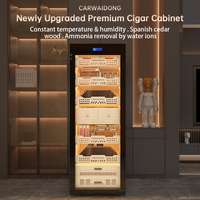 Gabinete para Cigarros de Acero Inoxidable para el Hogar, con Control WIFI, Enfriador con Compresor Inverter, Temperatura y Humedad Constantes, 163L, Venta al Por Mayor