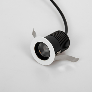 Miniluz descendente led pequeña para techo, empotrada, cob, antideslumbrante, 5W, fijo, con anillo negro - Product Image 3