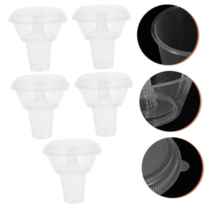 Offre Spéciale : Gobelets en plastique jetables de qualité alimentaire avec bol à collation intégré – Design créatif tout-en-un pour aliments et boissons - Product Image 3