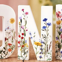 Panneau en bois « Fleurs sauvages » pour 1er anniversaire, accessoire photo pour baby shower, décorations de premier anniversaire, accessoire photo, centre de table pour gâteau