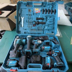 Nouvel Arrivage 2026 – Ensemble d'outils électriques 5 pièces de haute qualité : Perceuse sans fil et Clé à chocs électrique à moteur sans balais, avec garantie d'un an - Product Image 1