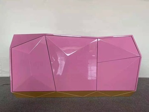 <span class=keywords><strong>Aparador</strong></span> de madera de lujo moderno con diseño de diamante verde Gabinete de sala de estar de alto brillo <span class=keywords><strong>para</strong></span> comedor Dormitorio Uso en el pasillo del hotel - Product Image 5