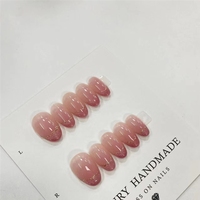 Venta al por Mayor de 10 Uñas Postizas Pintadas a Mano con Gel, Hermosas y Lujosas, Diseño Personalizado, Uñas Postizas Hechas a Mano