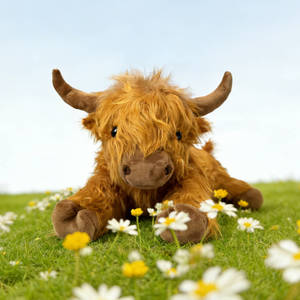 High-quality PP Cotton Super Soft Long Plush Scottish Highland <strong>Cow</strong> <strong>the</strong> Perfect Custom Gift - Product Image 3