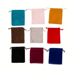 Custom Soap Coin Seed Wedding Birthday Party Christmas Jewelry Lightweight Color Wrap <b>Drawstring</b> Velvet Gift Bag - Product Image 1