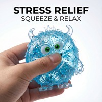 Nouveau design anti-stress en TPR : Axolotl, Ours, Balle anti-stress en sucre de maltose, Canard, Cube de glace, Monstre en maltose, Jouet sensoriel souple à paillettes