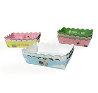 Boîte à crème glacée avec plateau en papier pour crème glacée, de qualité alimentaire personnalisée, emballage sans colle, 10 pièces