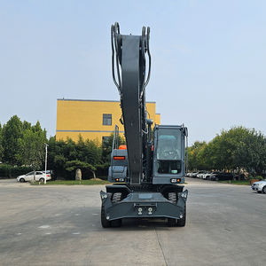 <span class=keywords><strong>Cabine</strong></span> de levage bras de flèche plus long hydraulique actionnant l'excavatrice sur pneus 21ton avec Orange peel grappin - Product Image 5