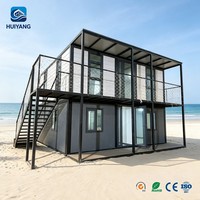 Cabine modulaire duplex à deux étages de qualité industrielle en conteneur pour logement temporaire des employés