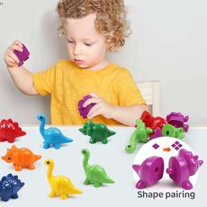 Contar <span class=keywords><strong>dinosaurios</strong></span> Montessori juguetes iluminación para niños educación forma <span class=keywords><strong>de</strong></span> Animal juguetes educativos a juego - Product Image 2
