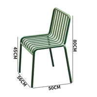 Muebles de Comedor Modernos y Portátiles para Exteriores, Mesa y Sillas con Tela de Aluminio para Jardín, Villa, Hotel y Restaurante