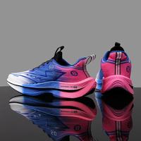 Chaussures de marathon unisexes tendance, imperméables, respirantes, avec empeigne en mesh léger et durable, à lacets, en tissu hautement élastique