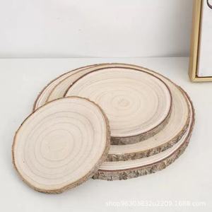 Paulownia <b>Wood</b> Round <b>Slice</b> Craft Piece For Diy Decorations Home Decor - Product Image 2