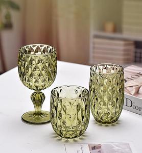 Copa de Vino de Vidrio de Color Vintage, Copa para Beber en Casa, 265 ml, Copa de Champán de Lujo Vintage para Bodas, Copa de Vino Tinto - Product Image 5