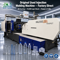 Machine de moulage par injection d'occasion Haitian MA2500/1800PET 250T dédiée au PET pour la production de préformes en plastique