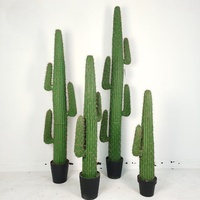 Cactus artificiel San Pedro à épines rouges douces pour la décoration visuelle commerciale et l'affichage en scène de banquets (bureau, maison, hôtel)