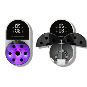 2025 recién llegado Wing inteligente inducción apertura y cierre doble cepillo de dientes esterilizador con reloj - Product Image 1