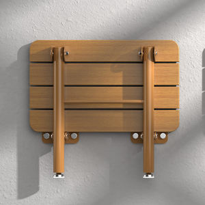 현대식 원목 접이식 스툴 미끄럼 방지 샤워 화장실 의자 입구 신발 갈아 신는 다목적 고급 내구성 - Product Image 5