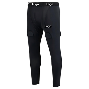 Özel Logolu Performans Buz Hokeyi Alt Katmanı Yetişkin ve Gençlik Kompresyon Pantolonları Takım Antrenman Taytları - Product Image 1