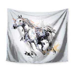 King size personnalisé fait cool <span class=keywords><strong>cheval</strong></span> <span class=keywords><strong>tapisserie</strong></span> d'impression pour la décoration intérieure - Product Image 4