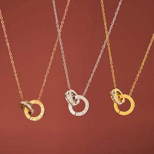 Collier pendentif en gros de Chine pour femmes, bijoux fantaisie en cuivre pour femmes et filles, agent d'achat - Product Image 2