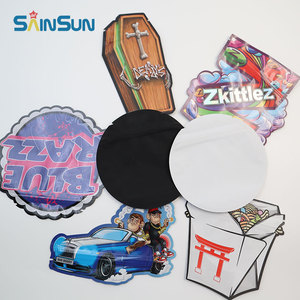 Custom Printing Special Shaped Zip Lock 3.5 7 14 28 g Childproof Die Cut Foil Matte Irregular Shape Mylar Bag for <strong>Edibles</strong> Candy - Product Image 4