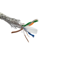 Câble LAN Cat6 SFTP 22 AWG, conducteur en cuivre nu, 4 paires, compatible PoE Plus, longueur personnalisée, transmission haut débit