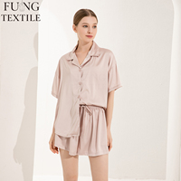 Ensemble de pyjamas pour femmes FUNG 6035, pyjamas en polyester et élasthanne, vêtements de nuit moins chers, pyjamas en satin pour femmes grandes tailles