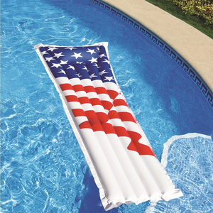 <span class=keywords><strong>Matelas</strong></span> gonflable de <span class=keywords><strong>piscine</strong></span> en forme de drapeau américain patriotique, lit flottant pour la natation, radeau durable en PVC pour les fêtes d'été - Product Image 4