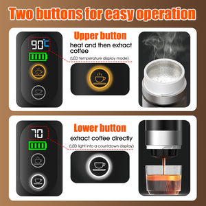 Cafetera Espresso Portátil de Mano con Calentamiento Automático, Recargable por USB-C, 20 Bares, Compatible con Café Molido y Cápsulas <span class=keywords><strong>Nespresso</strong></span> - Product Image 4