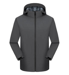 Chaqueta de senderismo húmeda y cálida a prueba de viento, cortavientos deportivo informal con logotipo personalizado, forro de malla para exteriores, chaquetas ligeras de invierno para hombres - Product Image 5