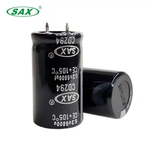 低价电容范围68-82000铝黑色电解电容器