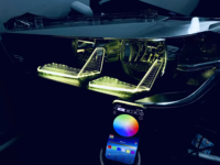 Feux de jour RVB réglables en couleur VAHID Automotive, bande lumineuse LED DRL, contrôle par application, accessoire de style extérieur pour voiture