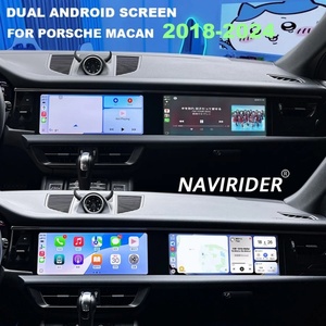 วิทยุติดรถยนต์ Android 15 สำหรับ Porsche MACAN ปี 2018-2024 จอคู่ เครื่องเล่นมัลติมีเดีย วิดีโอ สเตอริโอ ระบบนำทาง GPS รองรับ Carplay - Product Image 1