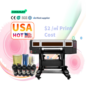 Impresora DTF UV rollo a rollo de 60 cm (24 pulgadas) con 3 cabezales Epson I3200 para transferencias de patinetas - Product Image 2