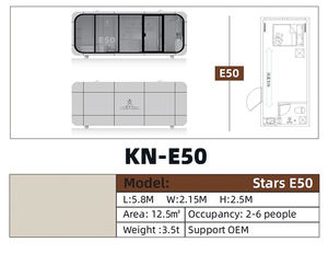 Capsule spatiale haut de gamme préfabriquée, unité de vie intelligente, cabine compacte pour hôtel boutique, projet de <span class=keywords><strong>location</strong></span> en plein air - Product Image 6