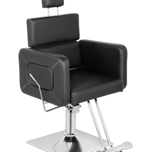 Chaise de barbier hydraulique moderne chaise de coiffure rotative et élévatrice chaise de salon en métal vente en gros en usine - Product Image 4