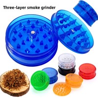 Offre Spéciale – Broyeur à Herbes en Plastique 60mm, 3 Couches, Manuel, pour Tabac – Accessoire Fumeur – Boîte de Rangement
