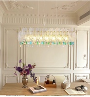 Lustre de salon Meerosee - Lustre en cristal de luxe français pour hall - Lustre moderne en verre MD98119