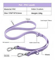 DIY Individuelles Haustier-Halsband mit Flauschigem 3D-Silikon-Buchstaben-Namensanhänger, PVC-Halsband mit Herz-Blumen-Design, Leinenset für Hund und Katze