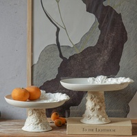 Assiette en céramique à motif floral en porcelaine européenne faite à la main, nouvelle arrivée, personnalisable, plateau à chocolat pour la décoration de la maison