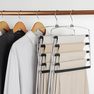 LINDON Non-Slip Swing Arm Space Saving <strong>Pants</strong> <strong>Hangers</strong> for Slacks Jeans - Product Image 6