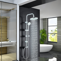 Ensemble colonne de douche chromée pour salle de bain