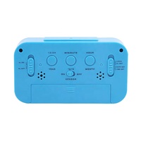 Reloj Despertador Digital LCD Eléctrico de Escritorio con Pantalla de Temperatura, Función Snooze y Retroiluminación, Personalizable para Estudiantes