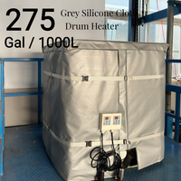 MEGA YUNENG Veste chauffante électrique isolée de 275 gallons/1000L avec thermostat numérique 4000W 120V, utilisation industrielle portable