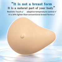 Prothèse mammaire réaliste en silicone sans huile, prothèse mammaire simple pour femmes post-mastectomie, survivantes du cancer