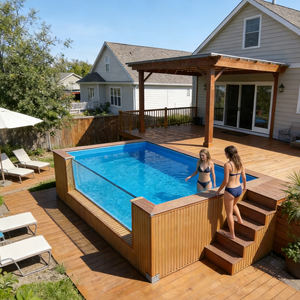 Piscina portátil sobre suelo, desmontable, tipo contenedor, para patio. - Product Image 2