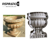 Moules décoratifs de jardinière en béton de jardin préfabriqué Moules de pot de fleur en ciment de jardin