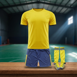Uniformes de Fútbol al por Mayor, Conjunto de Uniforme de Fútbol de Secado Rápido, Manga Corta, Unisex - Product Image 2