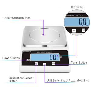 Hochoice 10kg thép không gỉ kỹ thuật số cân bằng chính xác 0.1g điện tử đếm trọng lượng Quy mô cho phòng thí nghiệm sử dụng OEM hỗ trợ - Product Image 3